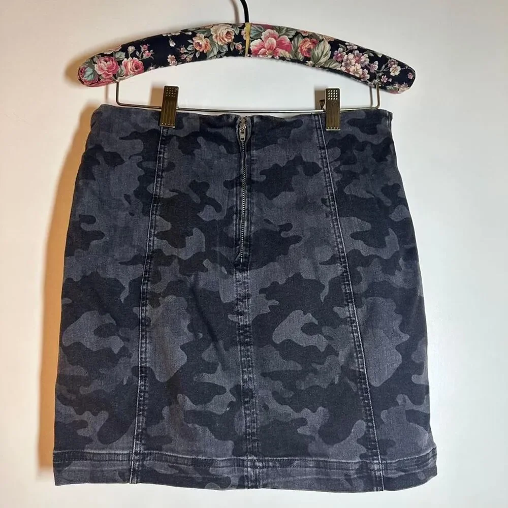 Free-people Women's Black and Grey Skirt